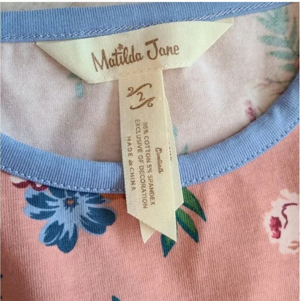 Matilda Jane Lots to Learn Floral Dress Toddler Girls Size 2 Spring Twins Have 2